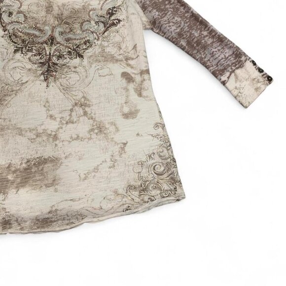 Women's Y2K Sequin Graphic Top - Picture 3 of 4